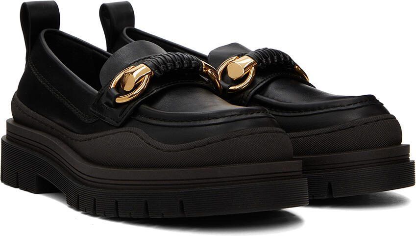 See by Chloé Black Lylia Lug Loafers - Picture 2