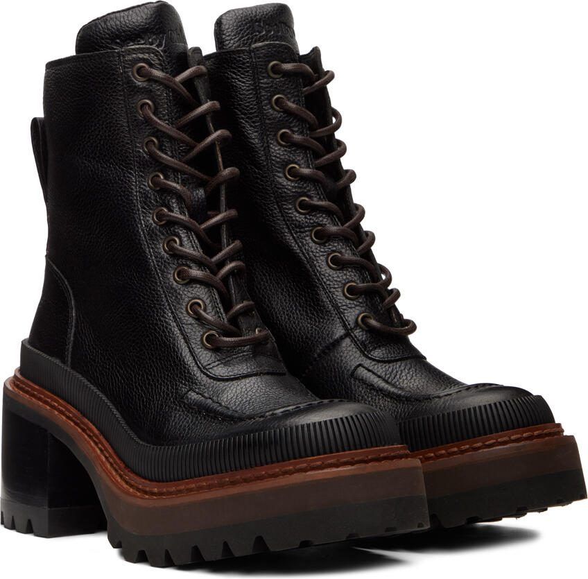 See by Chloé Black Mahalia Ankle Boots