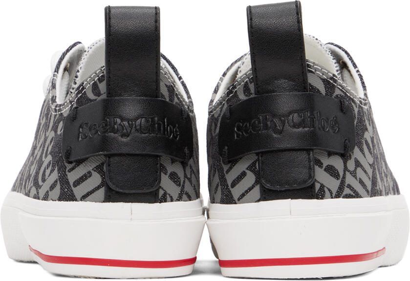 See by Chloé Gray Aryana Denim Sneakers