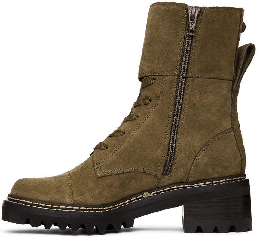 See by Chloé Khaki Mallory Combat Boots - Picture 2