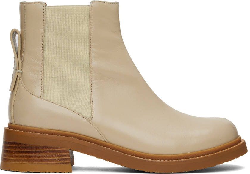 See by Chloé Off-White Mallory Chelsea Boots - Picture 5