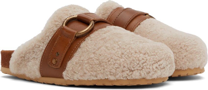 See by Chloé SSENSE Exclusive Beige Gema Slippers - Picture 2