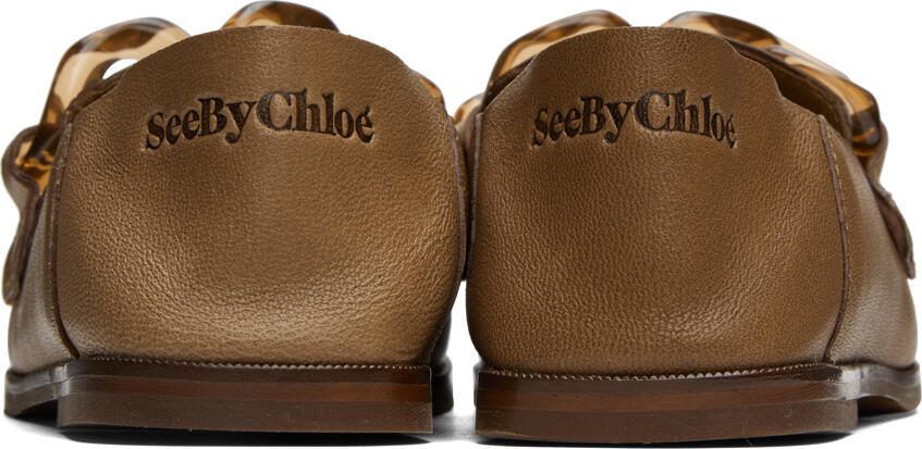 See by Chloé SSENSE Exclusive Brown Mahe Loafers