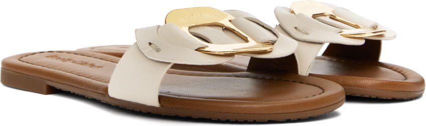 See by Chloé White  Brown Chany Sandals - Picture 3