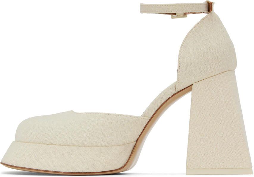 Shushu Tong Off-White Platform Heels - Picture 3