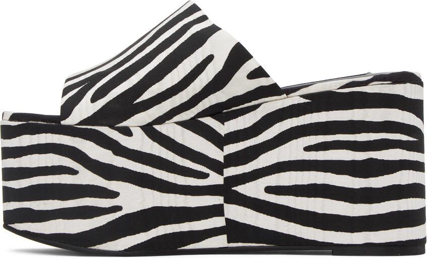 Simon Miller Black  White Blackout Sandals - Picture 3