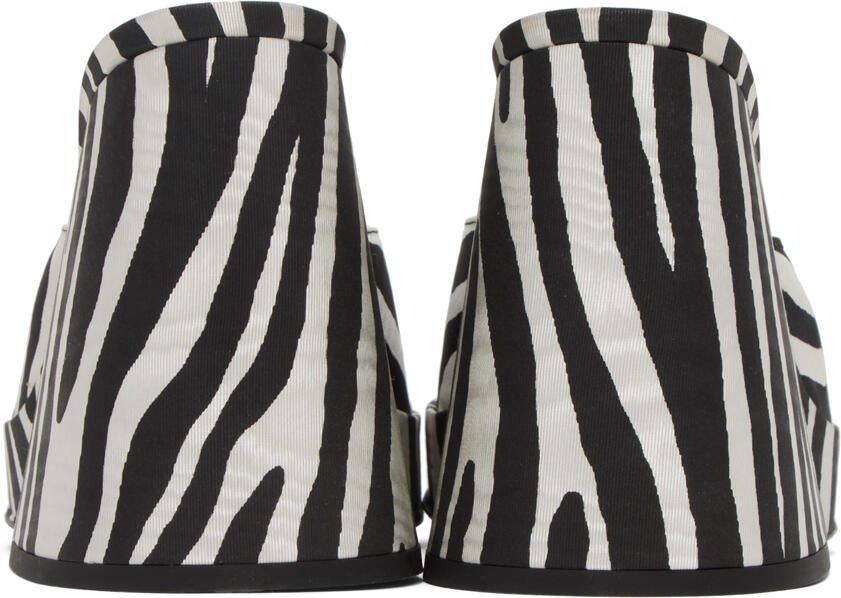 Simon Miller Black  White Slice Heeled Sandals