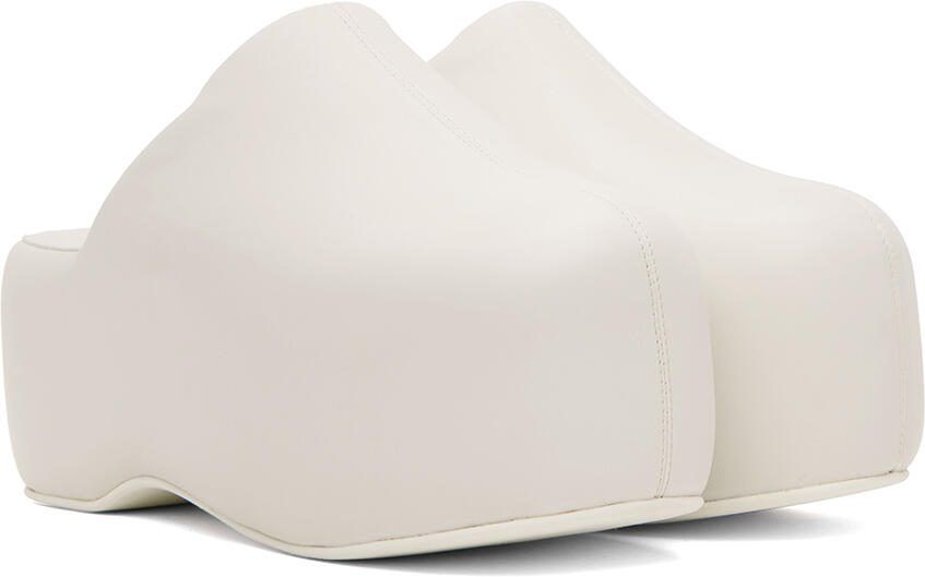 Simon Miller White Vegan Leather Bubble Platform Clog - Picture 2