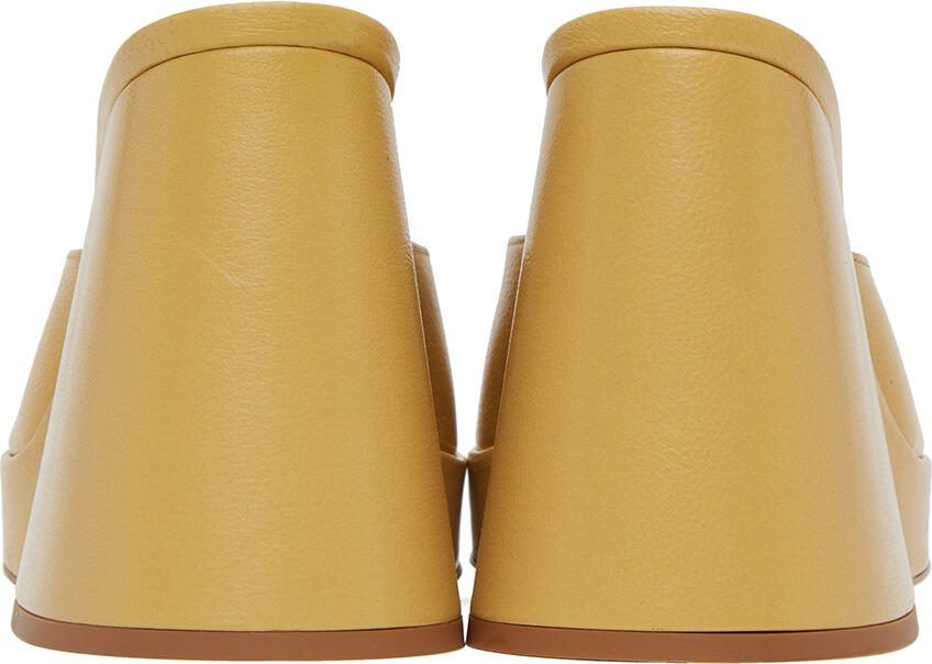 Simon Miller Yellow Slice Heeled Sandals