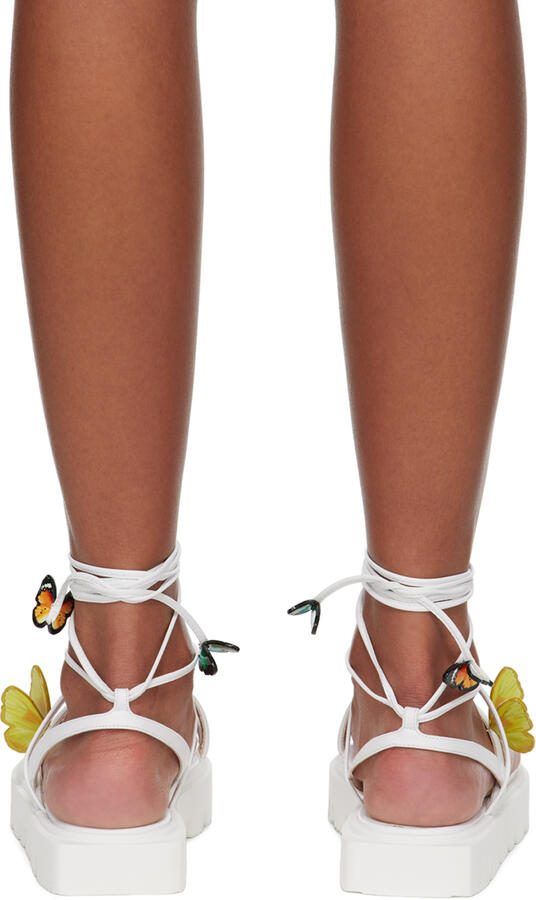 Sophia Webster White Vanessa Platform Sandals - Picture 2