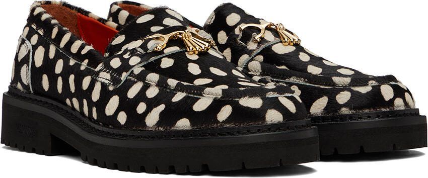 Soulland Black  White Vinny's Edition Palace Loafers - Picture 2