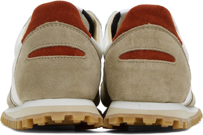 Spalwart White  Beige Marathon Trail Low Sneakers