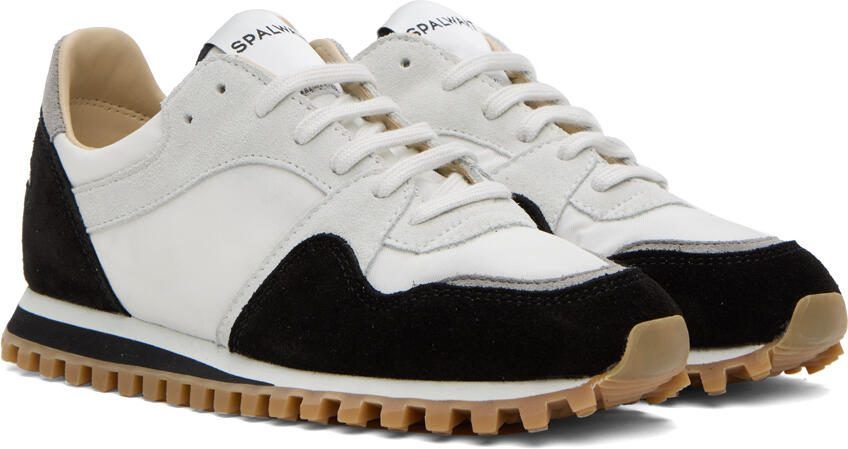Spalwart White  Black Marathon Trail Low Sneakers - Picture 2