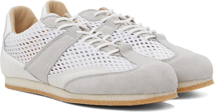 Spalwart White  Gray Lite Track Sneakers - Picture 2