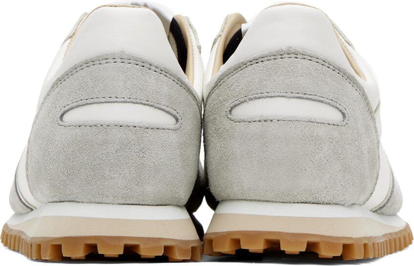 Spalwart White  Gray Marathon Trail Low Sneakers