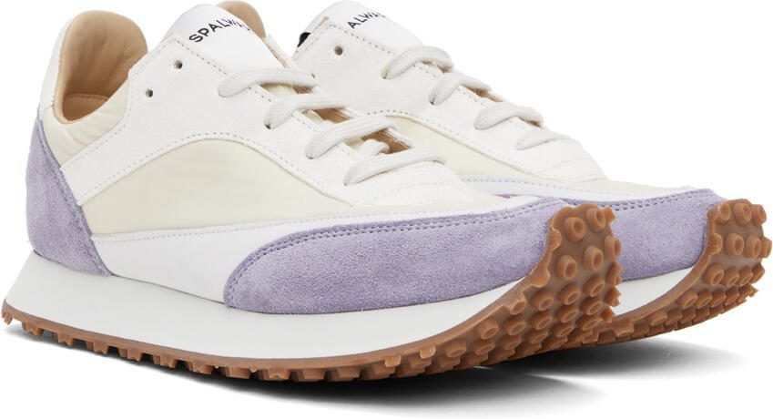 Spalwart White  Purple Tempo Sneakers - Picture 2