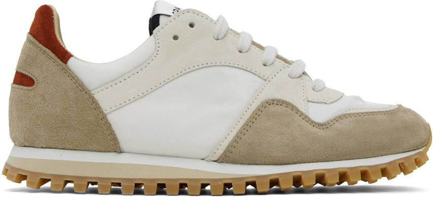 Spalwart White  Beige Marathon Trail Low Sneakers - Picture 4