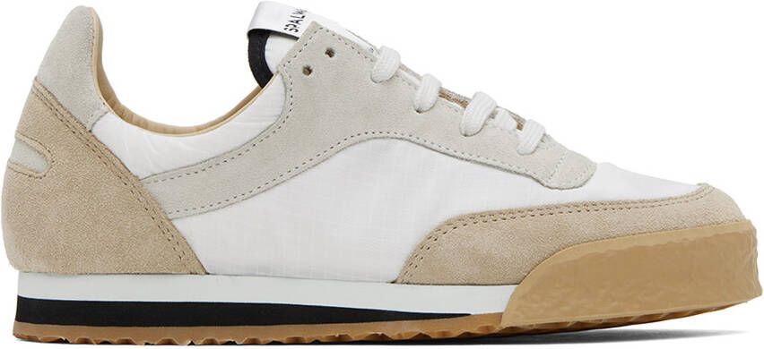 Spalwart White  Beige Pitch Low Sneakers - Picture 4