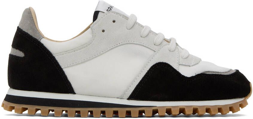 Spalwart White  Black Marathon Trail Low Sneakers - Picture 5