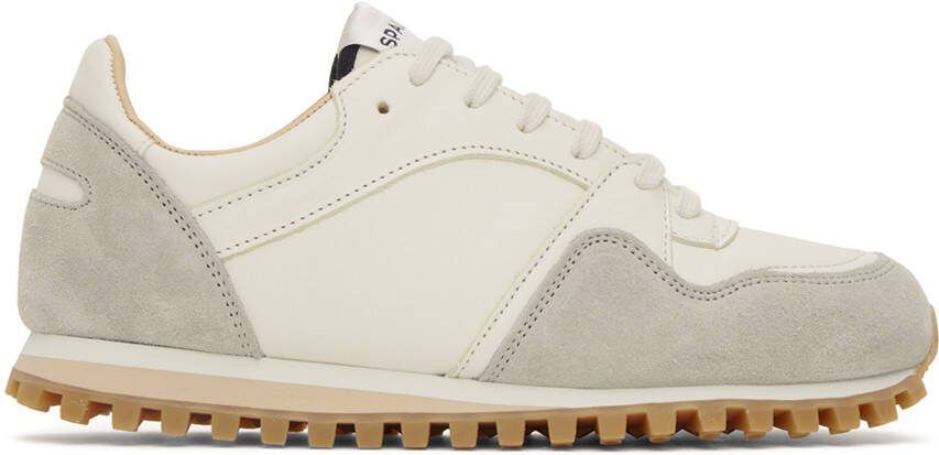 Spalwart White  Gray Marathon Trail Low Sneakers