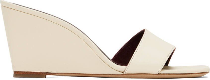 Staud Off-White Billie Wedge HeeledSandals - Picture 5