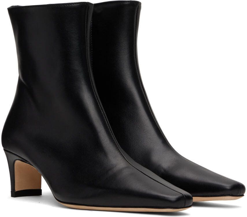 Staud Black Wally Ankle Boots - Picture 2