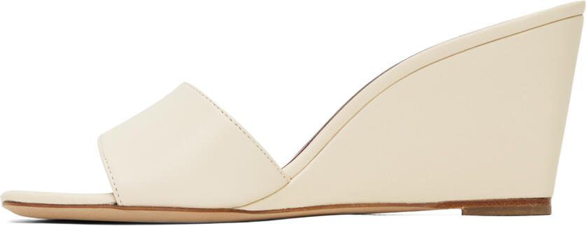 Staud Off-White Billie Wedge HeeledSandals - Picture 3