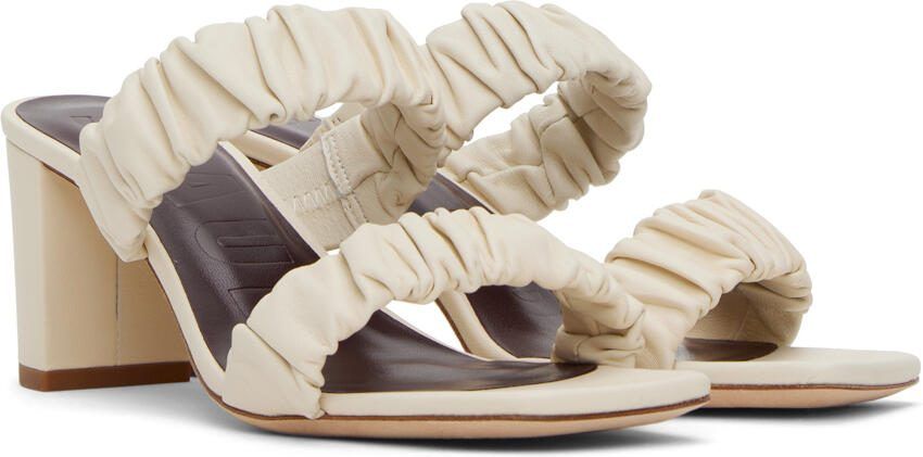 Staud Off-White Frankie Heeled Sandals - Picture 8