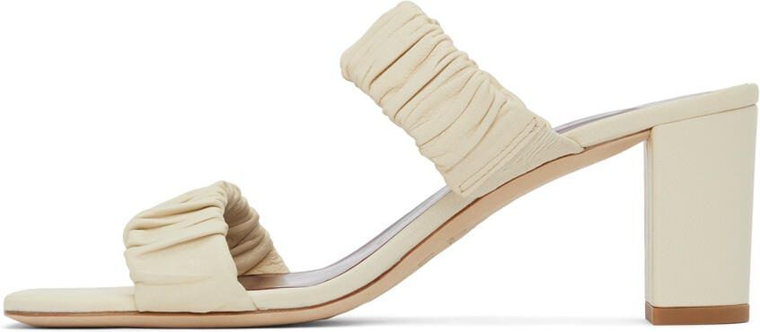 Staud Off-White Frankie Heeled Sandals - Picture 12