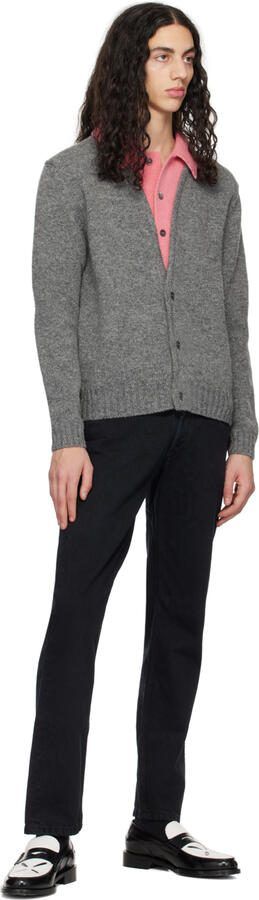 Stefan Cooke Black  White Slashed Loafers - Picture 4