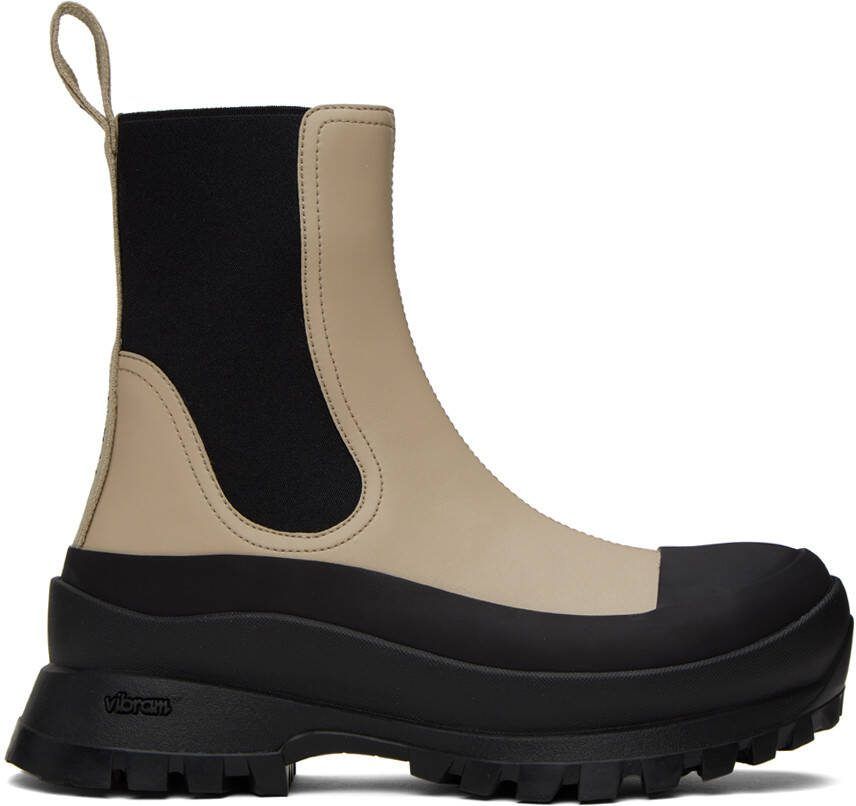 Stella McCartney Beige  Black Trace Sport Boots - Picture 5