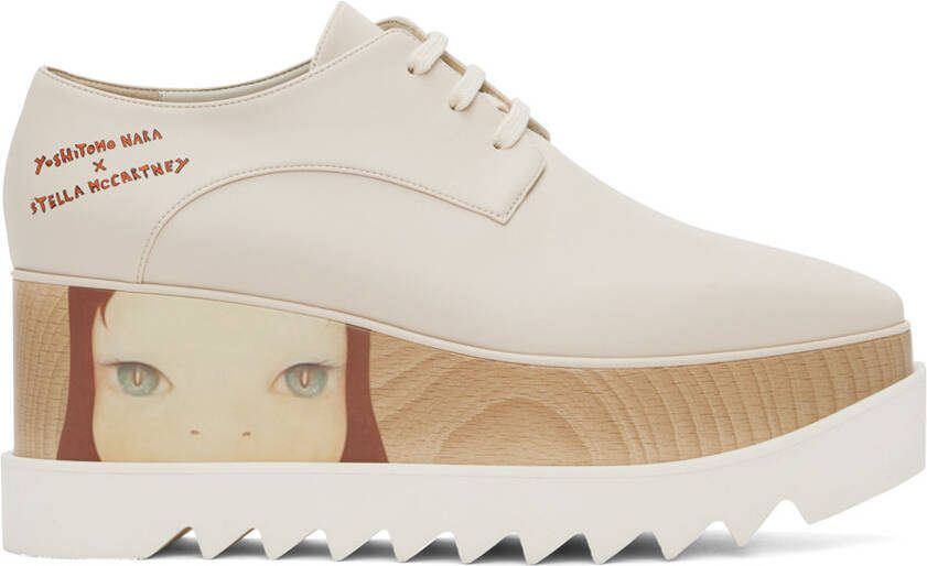 Stella McCartney Beige Yoshitomo Nara Edition Elyse Twins I Derbys