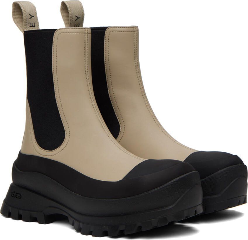 Stella McCartney Beige  Black Trace Sport Boots