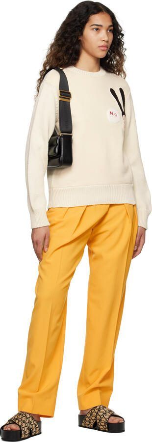 Stella McCartney Black  Beige Monogram Sandals - Picture 4