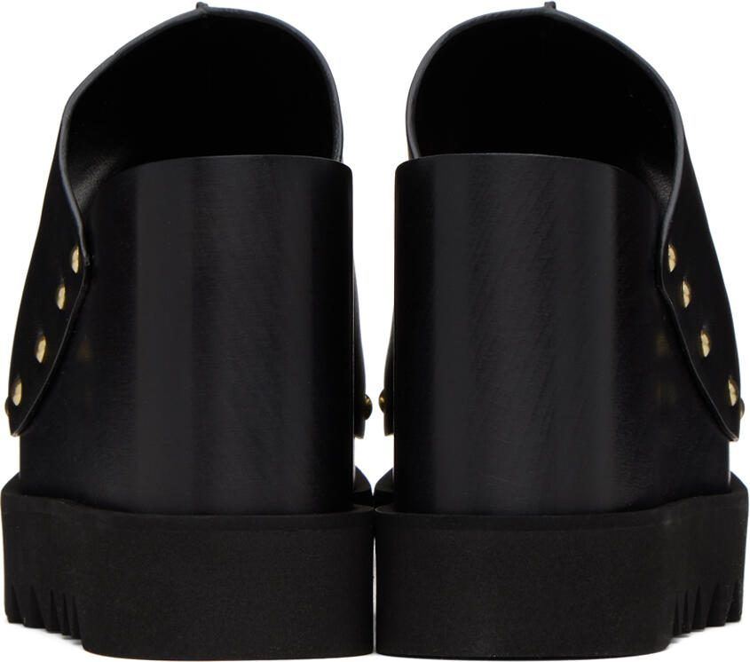 Stella McCartney Black Elyse Studded Heeled Sandals
