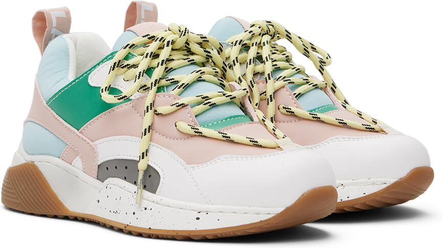 Stella McCartney Kids Pink  White Colorblock Sneakers - Picture 2