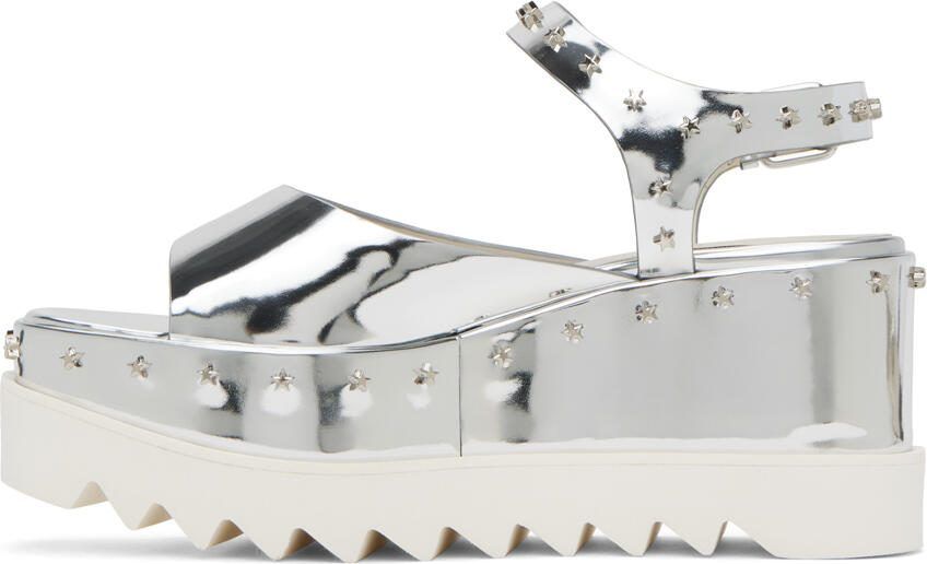 Stella McCartney Silver Elyse Heeled Sandals - Picture 3
