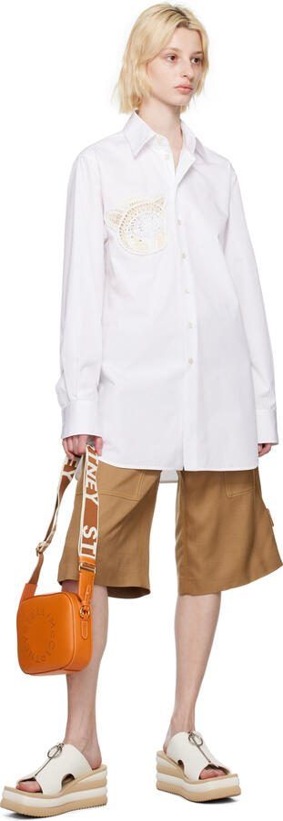 Stella McCartney White  Beige Scuba Slides - Picture 4