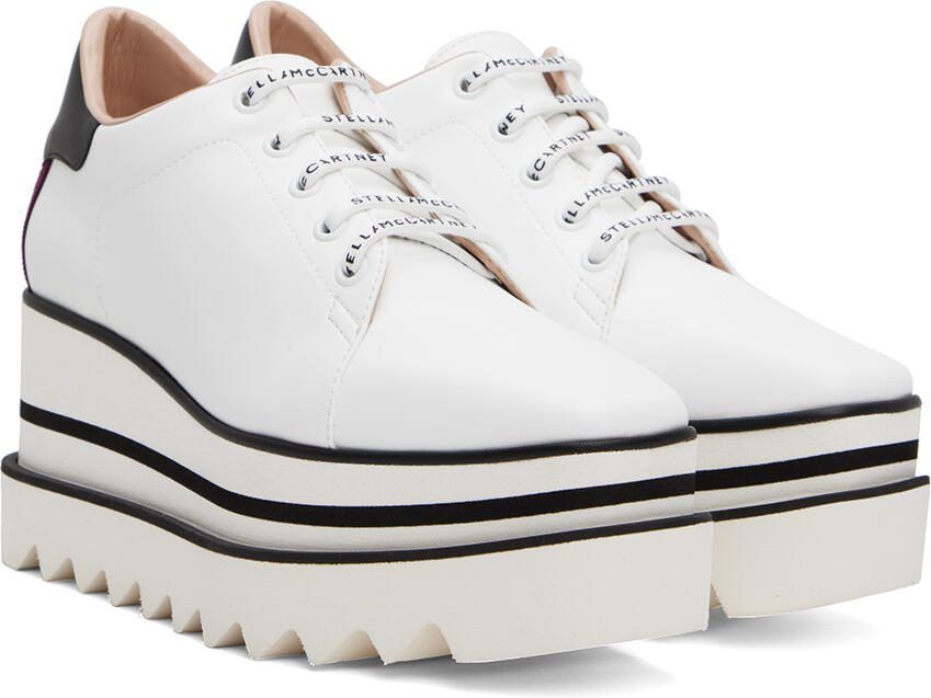 Stella McCartney White Sneak-Elyse Derbys - Picture 2