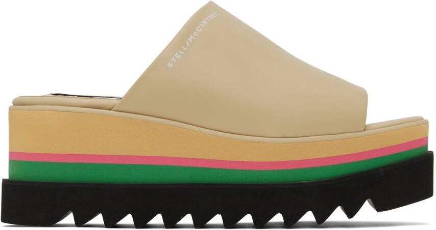 Stella McCartney Tan Sneak-Elyse Sandals - Picture 5