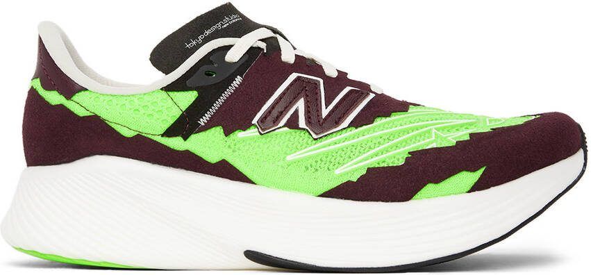 Stone Island Brown  Green New Balance Edition RC Elite V2 Sneakers - Picture 3