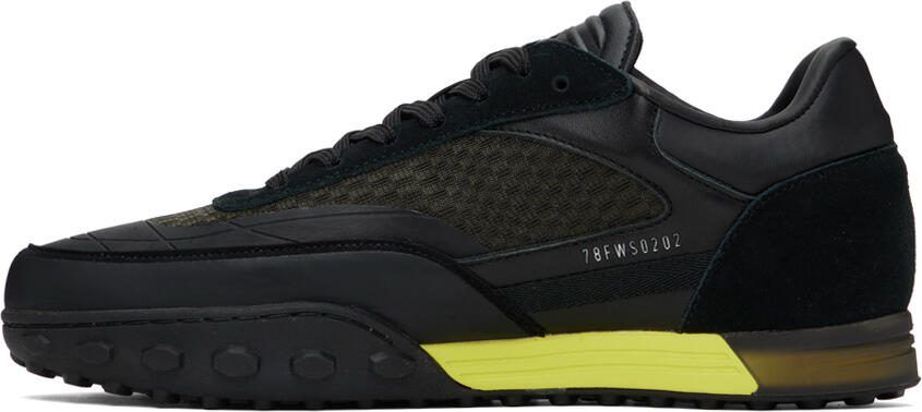 Stone Island Black Paneled Sneakers - Picture 4