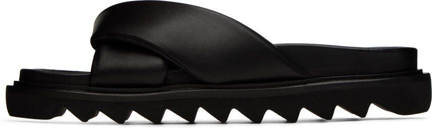 Studio Amelia Black Padded Band Slides - Picture 4