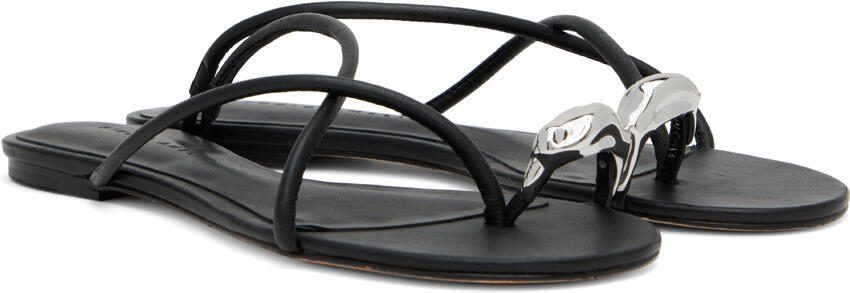 Studio Amelia Black Pebble Ring Slides - Picture 2