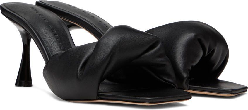 Studio Amelia Black Twisted Front 70 Heeled Sandals - Picture 2