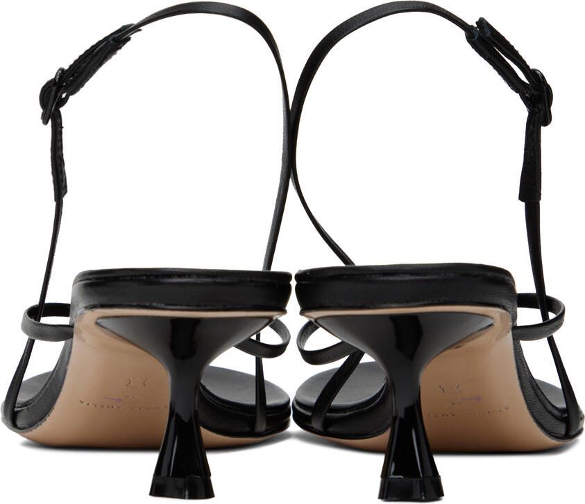 Studio Amelia Black Wishbone 50 Heeled Sandals