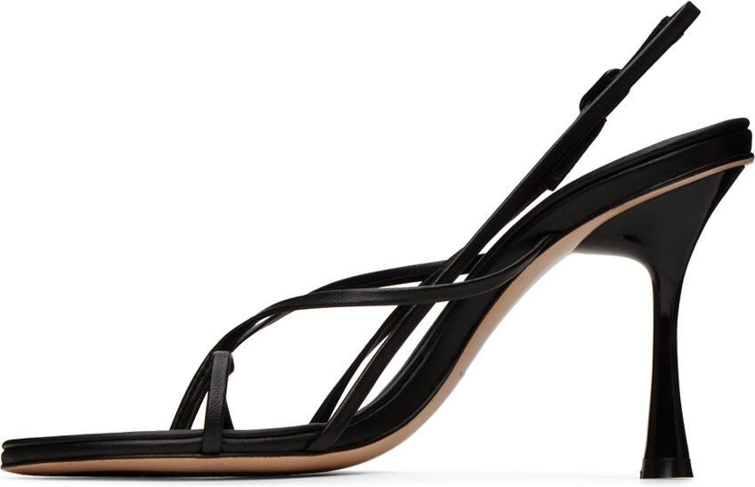 Studio Amelia Black Wishbone 90 Heeled Sandals - Picture 6