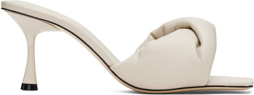 Studio Amelia Taupe Twisted Front 70 Heeled Sandals - Picture 5