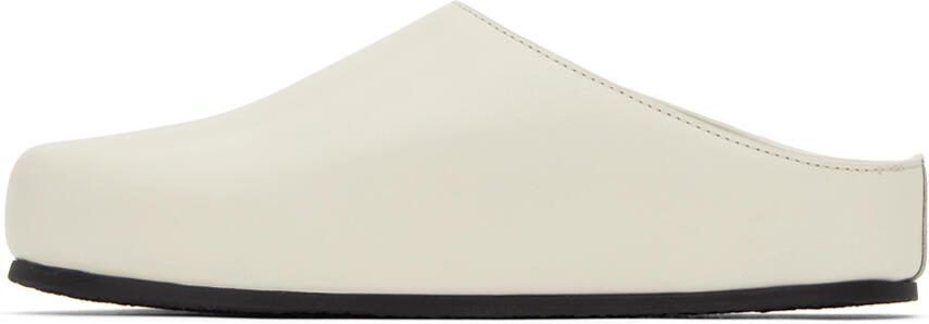 Studio Nicholson White Wearing Clogs - Picture 4