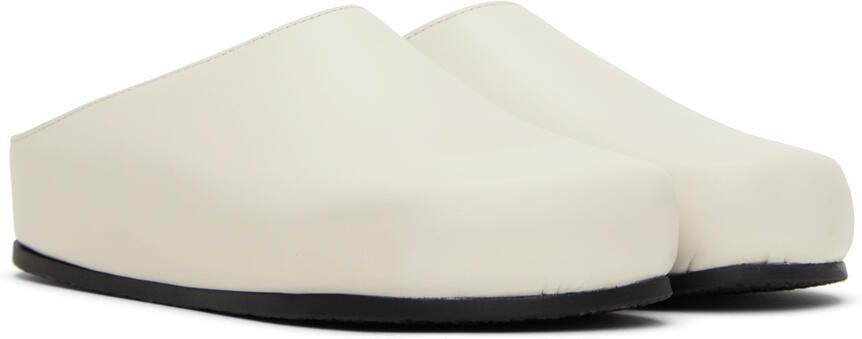 Studio Nicholson White Wearing Clogs - Picture 2